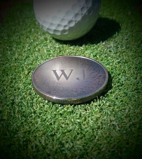 Custom Engraved Golf Ball Marker Brass 40 Mm. Umpire Coin Toss ...