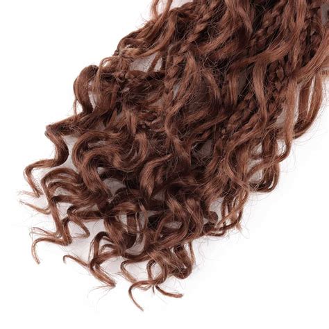 Buy 8 Packs Boho Box Braids Crochet Hair Curly Ends Crochet Box Braid ...