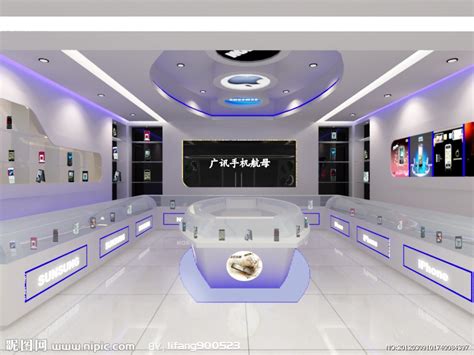 手机专卖店设计案例效果图_美国室内设计中文网