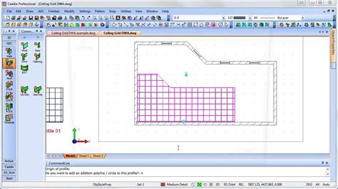 How to Add Ceiling Grid in AutoCAD 的图像结果