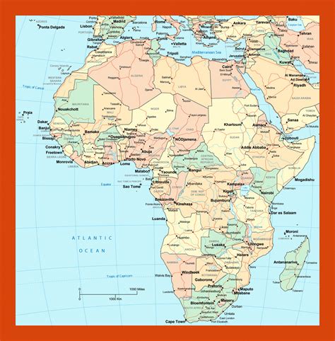 Political map of Africa | Maps of Africa | GIF map | Maps of the World in GIF format | Maps of ...
