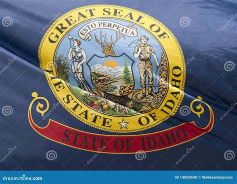 Idaho State Flag stock photo. Image of waving, state - 14809690