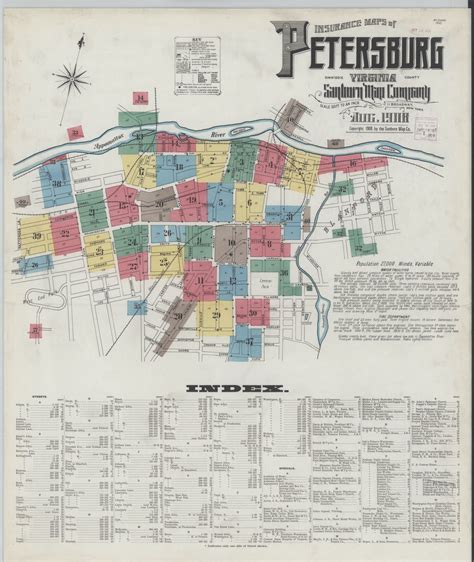 Sanborn Fire Insurance Map from Petersburg, Independent Cities ...