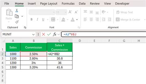 How to Absolute Reference Excel 的图像结果