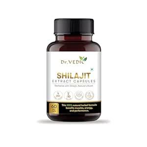 Dr Vedic Shilajit Capsules - Pure & Potent Shilajit Extract For Stamina ...