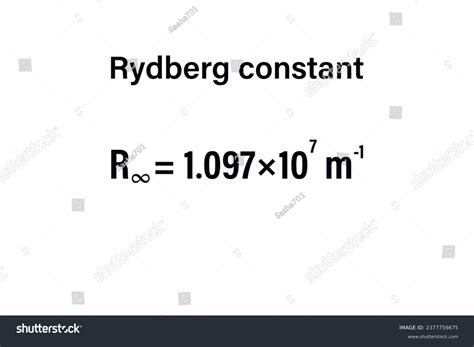 2 Rydberg Equation Images, Stock Photos, 3D objects, & Vectors | Shutterstock