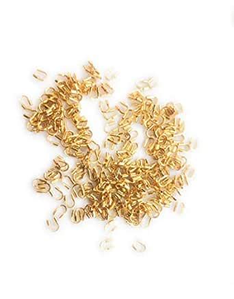 SIJCM Eyelet Punch 250 Count Gold Plated Wire Protectors Wire Guard ...