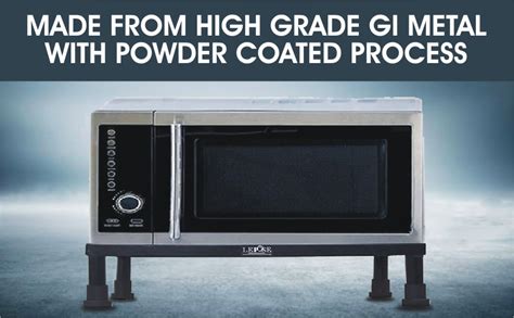 Lepose Heavy Duty Microwave Oven Stand with Powder Coating (Glossy ...