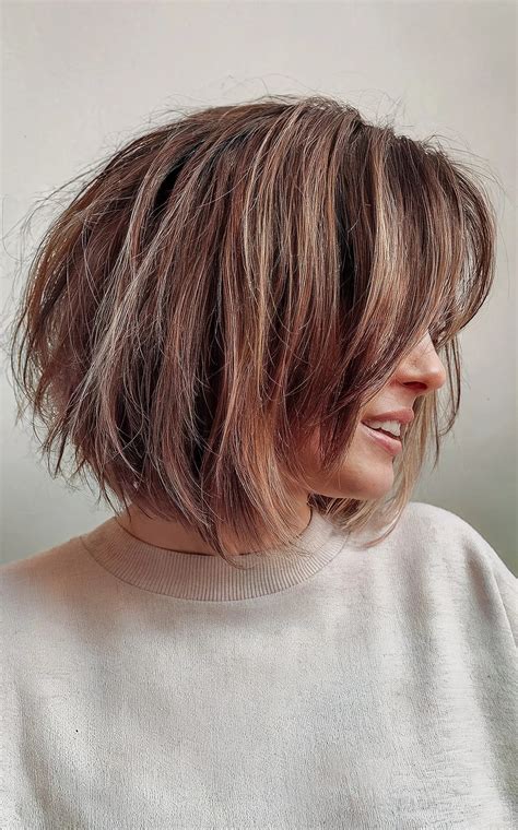 Long Layered Bob With Fringe