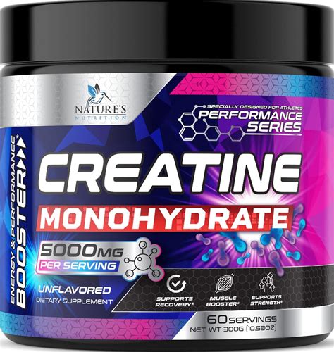 Amazon.com: Micronized Creatine Monohydrate Powder - Unflavored Creatine Powder 5000mg Per Serv ...