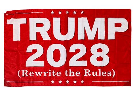 Trump 2028 Rewrite The Rules Flag (red) | The Trump Store PA