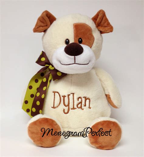 Personalized 16" Dog Stuffed Animal — MonogramPerfect