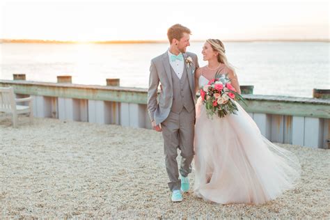 A Colorful, Personalized Beach Wedding at Avalon Yacht Club in New Jersey