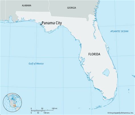Panama City Map Of Florida Map Of Panama City Beach, FL, Florida