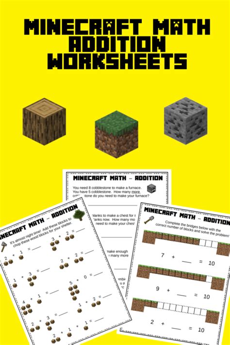 Image result for Minecraft Math Addition