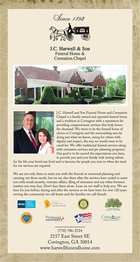 Christians In Business - J. C. Harwell and Son Funeral Home - Details