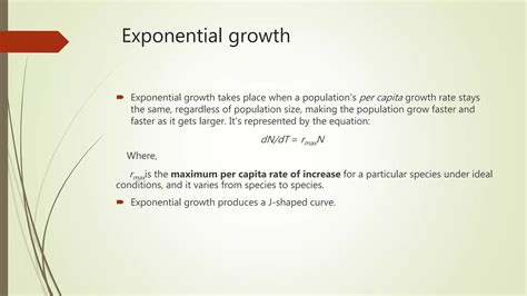 Exponential and Logistics Growth Curve - Environmental Science | PPTX