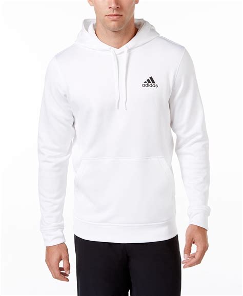 adidas Men's Team Issue Fleece Pullover Hoodie Hoodie, XX-Large, White ...