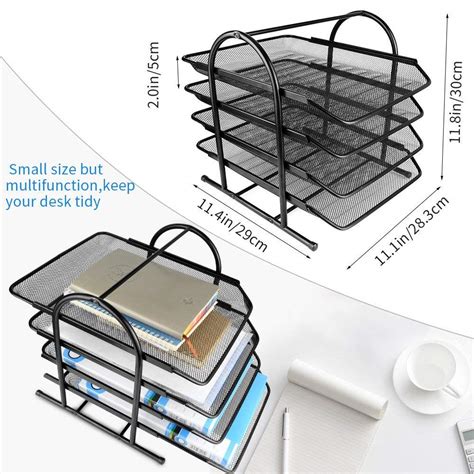 Document Tray 4 Tier | 4 Tier Metal Mesh Tray A4 Document Tray Rs. 699 ...