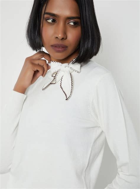 Buy Women Solid Top with Tie Up Detail Online at just Rs. 899.0 ...