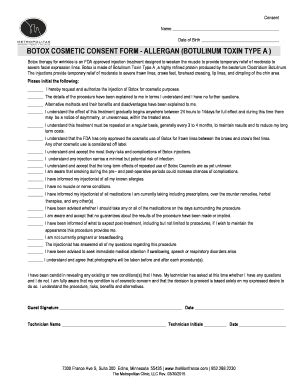 2015-2026 MN Metropolitan Skin Clinic Botox Cosmetic Consent Form ...