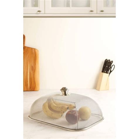 HomeStop. by Shoppers Stop Mesh Food Cover (SILVER, 27 X 37 X 16.5 CM ...