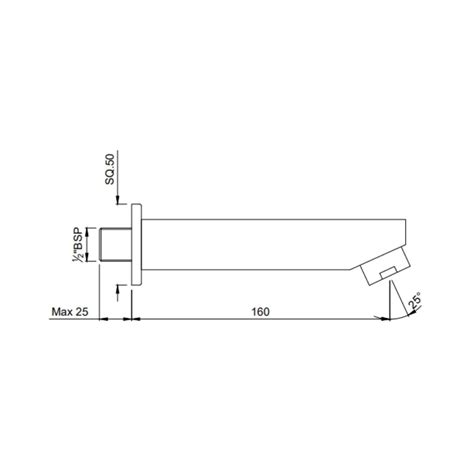 Jaquar Wall Mounted Spout Kubix Prime SPJ-ACR-35429PM - Antique Copper ...