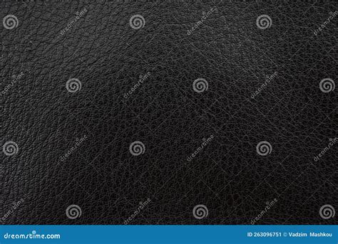 Black Leather Texture. Abstract Background of Dark Leather with Small ...