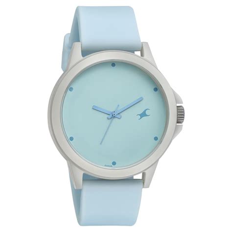 Buy Online Fastrack Tees Quartz Analog Blue Dial Silicone Strap Unisex ...