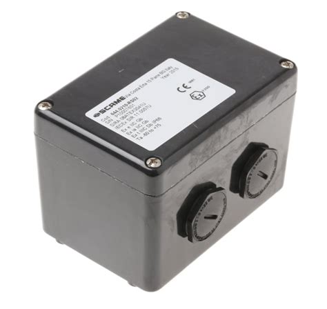CEP107575PAU CE-TEK | CE-TEK Black Junction Box, IP66, ATEX, 110 x 75 x ...
