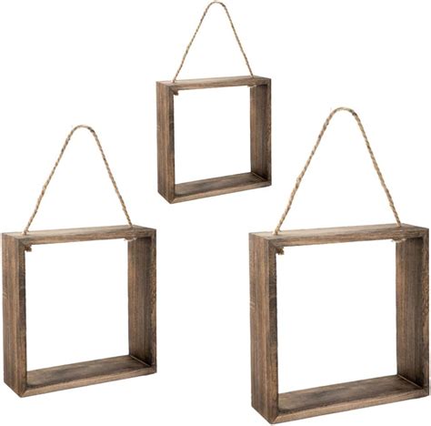 EMAX HOME Hanging Square Floating Shelves Wall | Ubuy India