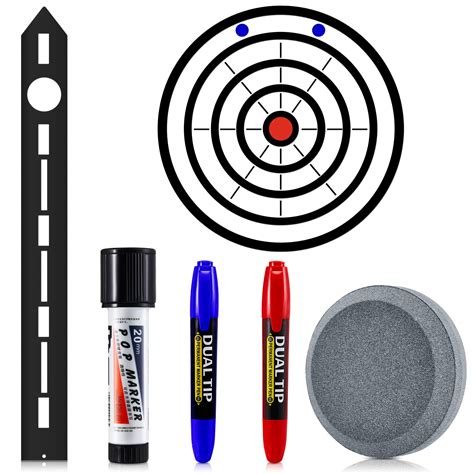 Buy Axe Throwing Target Template Stencil, 3 Pieces Standard Markers and ...