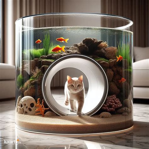 Feline Oasis: Aquariums with Cat Tunnels for Whimsical Kitty Adventures ...