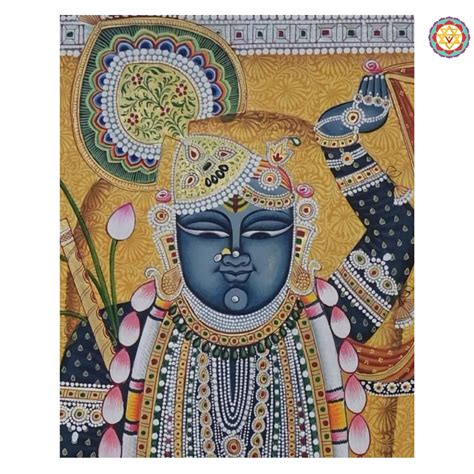 Hand-Painted Shreenathji Darshan Pichwai | Pichwai Wall Art | Pretty ...