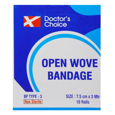 Buy Doctor's Choice Roller Bandage 7.5 cm, 10 Count | 19 Minutes ...