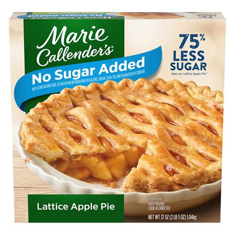 Amazon.com: Marie Callender's No Sugar Added Lattice Apple Pie, Ready ...