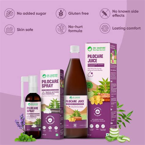 Shop Dr. Vaidya's Juice and Spray Combo for Piles