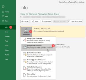 Image result for Remove Password for Workbook Excel