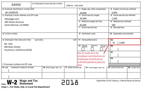 HSA Employer Contributions on W2 Box 12 "W" | HSA Edge