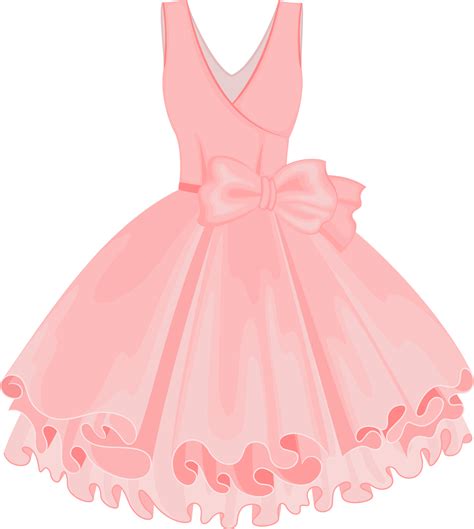 Pink Painted Dress Vector Skirt Tutu Clipart Vector - Clip Art Library