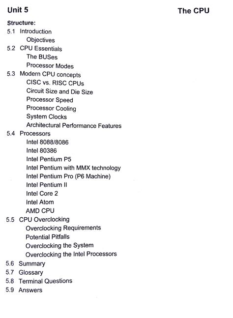 Fundamentals of Computers and IT - The CPU - Studocu