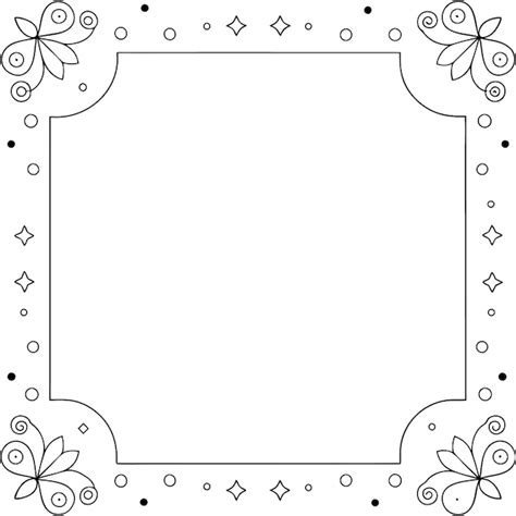 Template with corner pattern with copy space illustration | Premium Vector