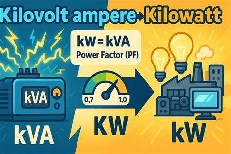 Kilovolt Amperes to Kilowatts Converter - JetCalculator