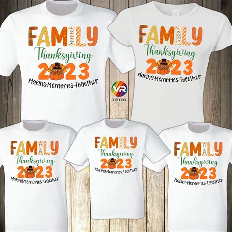 Thanksgiving Family Shirts Turkey Matching Family Personalized ...