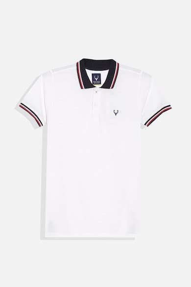 Buy Boys White Regular Fit Solid Polo Neck T-shirt Online - 39831539 ...