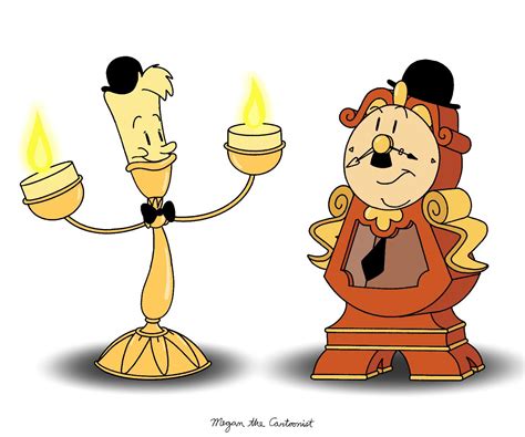 Lumiere And Cogsworth Beauty And The Beast
