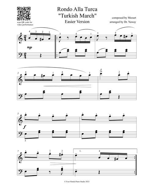 Turkish March (Rondo Alla Turca) (arr. Dr. Yuway Chan-Basel) by ...