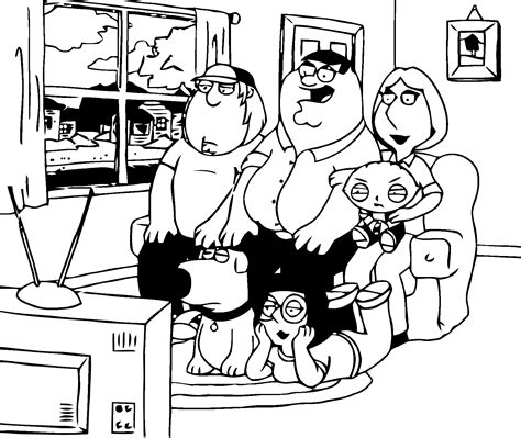 Family Guy Characters Coloring Pages