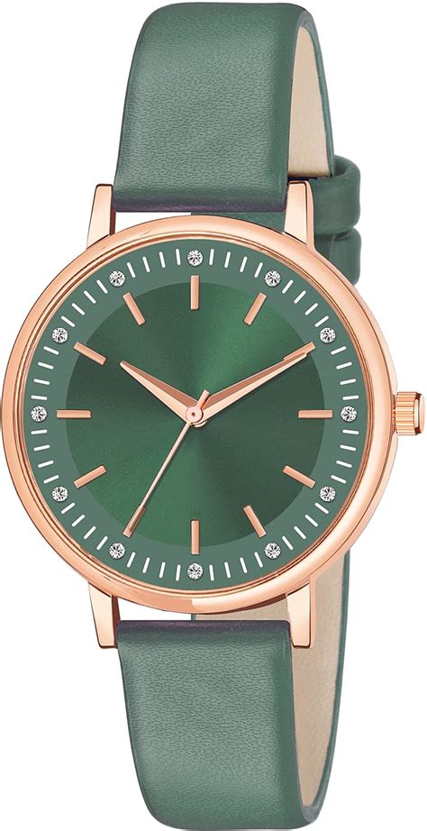 ON TIME OCTUS Synthetic Analog Girl's And Women's Watch Op (Green Color ...