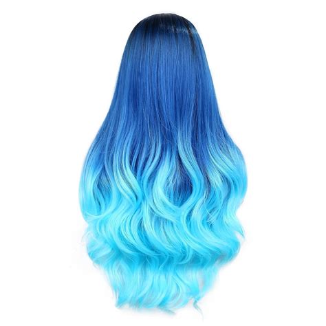 Black Ombre Hair Blue